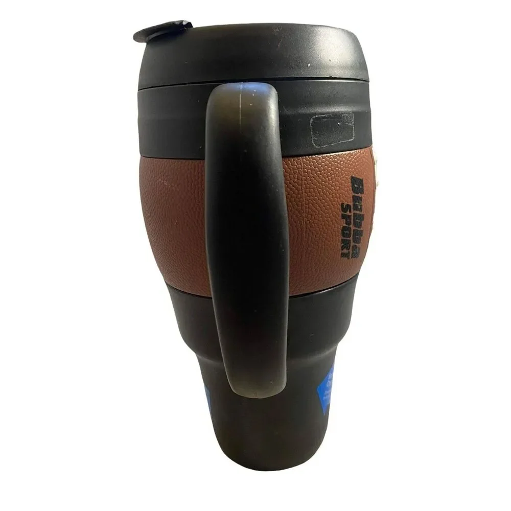 #4755 Bubba Sport 34oz Football Mug Thermos Coffee/beer W/built In Bottle Opener